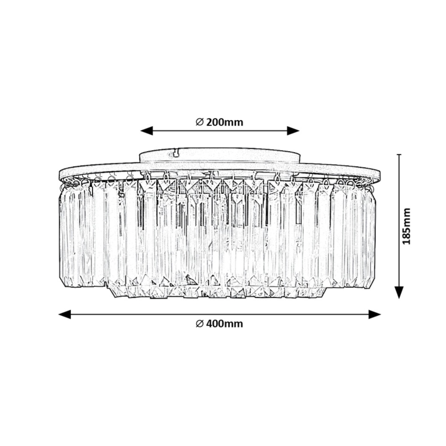 Rabalux - Loftlampe 3xE27/25W/230V
