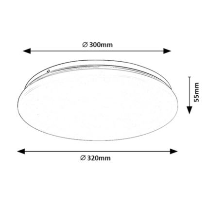 Rabalux - LED loftlampe LED/18W/230V 3000K 32 cm