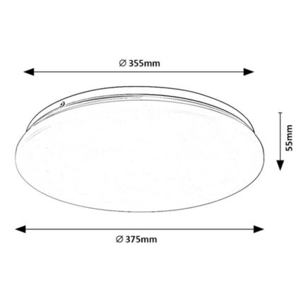 Rabalux - LED loftlampe LED/24W/230V 3000K 37 cm