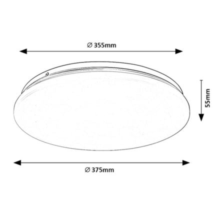 Rabalux - LED loftlampe LED/24W/230V 4000K 37 cm