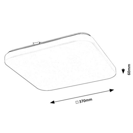 Rabalux - LED loftlampe LED/24W/230V 3000K 37x37 cm