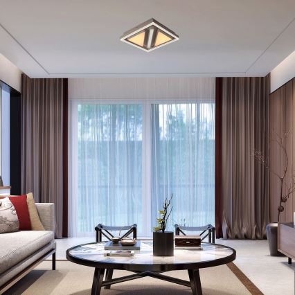 Rabalux - Dæmpbar LED-loftlampe LED/73W/230V 40x40 cm + fjernbetjening