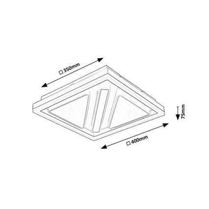 Rabalux - LED loftlampe dæmpbar LED/73W/230V + fjernbetjening