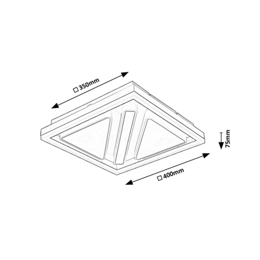 Rabalux - LED loftlampe dæmpbar LED/73W/230V + fjernbetjening