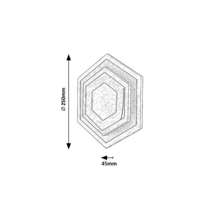 Rabalux - LED loftlampe LED/23W/230V 3000/6000K