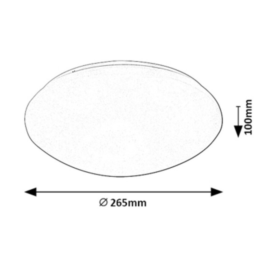 Rabalux - LED loftlampe med sensor LED/12W/230V IP44 4000K