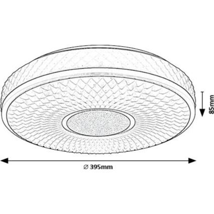 Rabalux - LED loftlampe LED/24W/230V 4000K diameter 39 cm