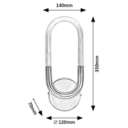 Rabalux - LED væglampe LED/9W/230V 4000K