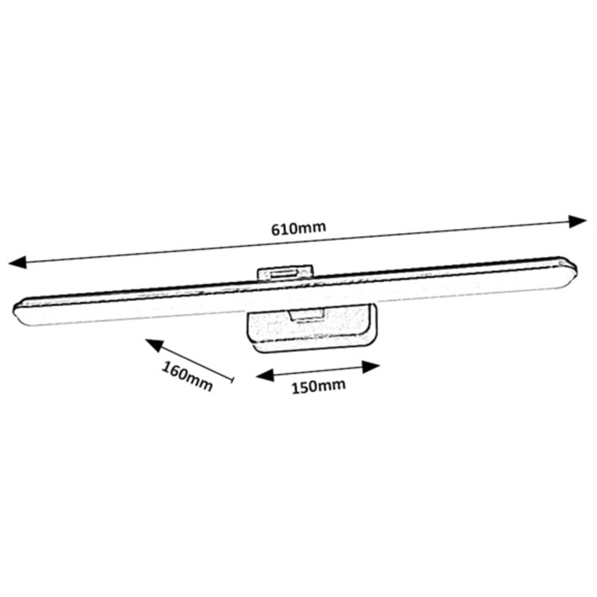 Rabalux - LED gallerilampe LED/15W/230V 4000K hvid