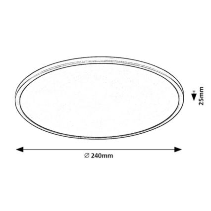 Rabalux - LED loftlampe dæmpbar LED/15W/230V 3000K 24 cm