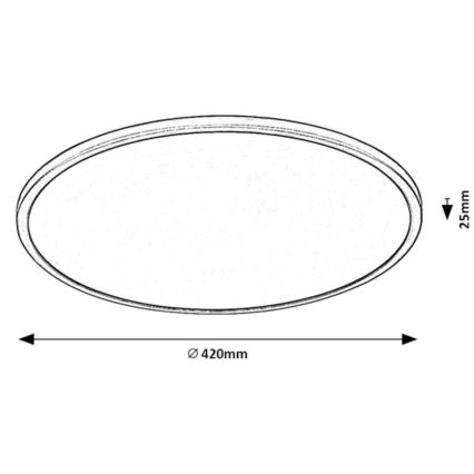 Rabalux - LED loftlampe dæmpbar LED/22W/230V 3000K 42 cm