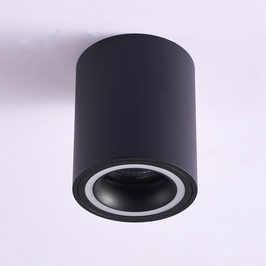 Rabalux - Spotlampe 1xGU10/25W/230V rund sort