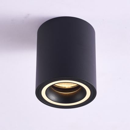 Rabalux - Spotlampe 1xGU10/25W/230V rund sort