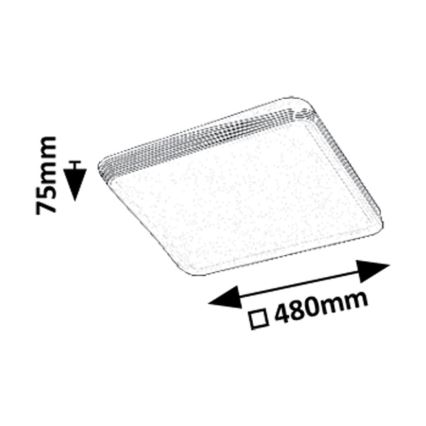 Rabalux - LED loftlampe LED/40W/230V 3000K