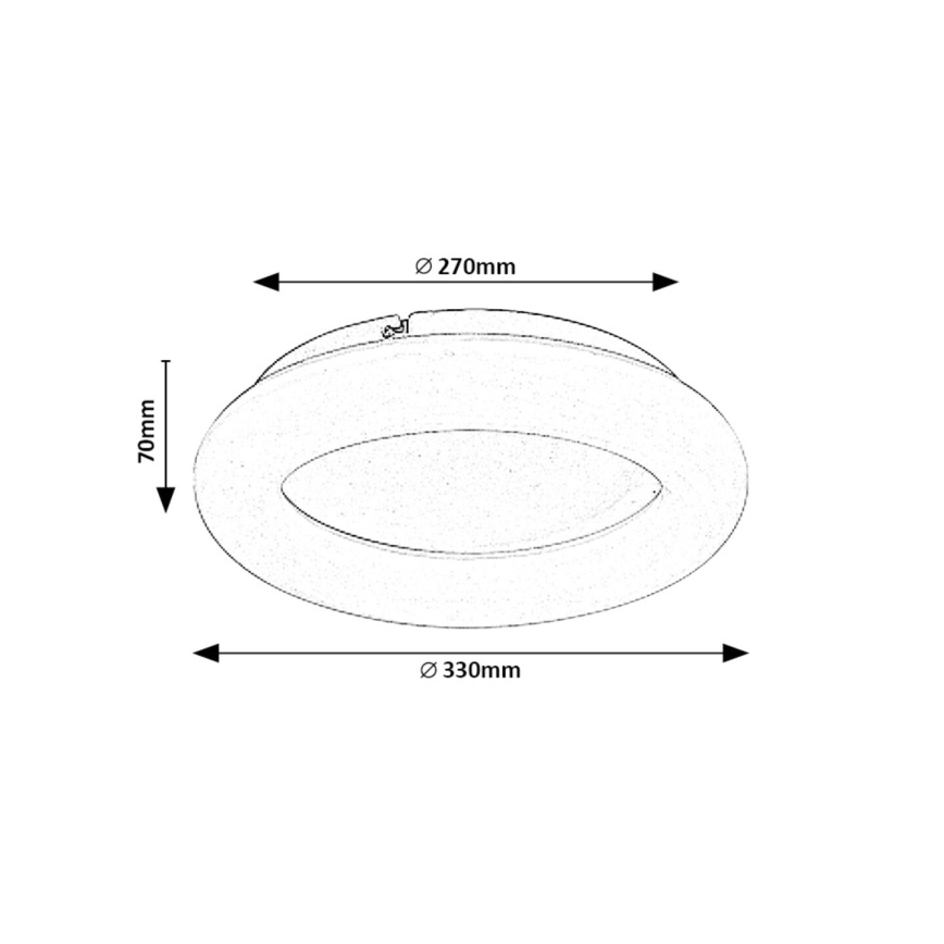 Rabalux - LED loftlampe LED/24W/230V 4000K diameter 33 cm hvid