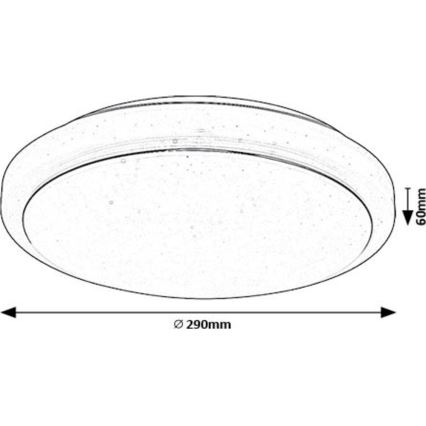 Rabalux - LED loftlampe LED/12W/230V 3000K diameter 29 cm