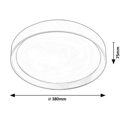 Rabalux - LED loftlampe LED/25W/230V 3000K diameter 38 cm