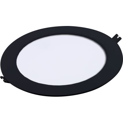 Rabalux - LED indbygningslampe LED/18W/230V diameter 22 cm sort