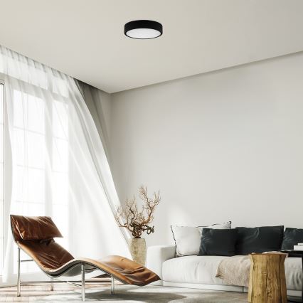 Rabalux - LED loftlampe LED/22W/230V 3000/4000/6000K diameter 21 cm sort