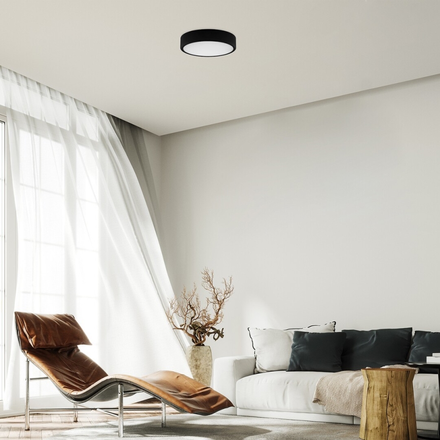Rabalux - LED loftlampe LED/22W/230V 3000/4000/6000K diameter 21 cm sort