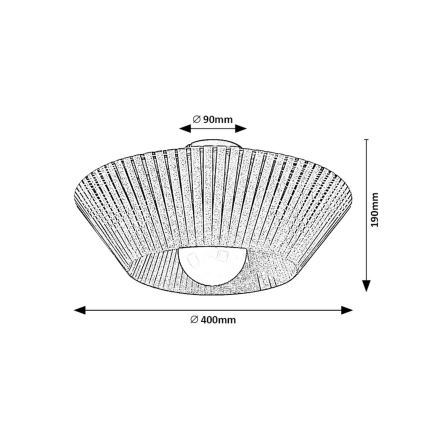 Rabalux - Loftlampe 1xE27/6W/230V