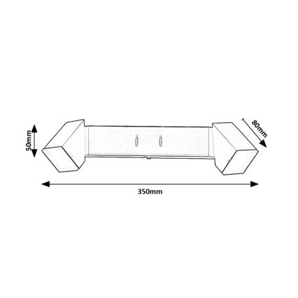Rabalux - LED væglampe 2xLED/4W/230V 3000K
