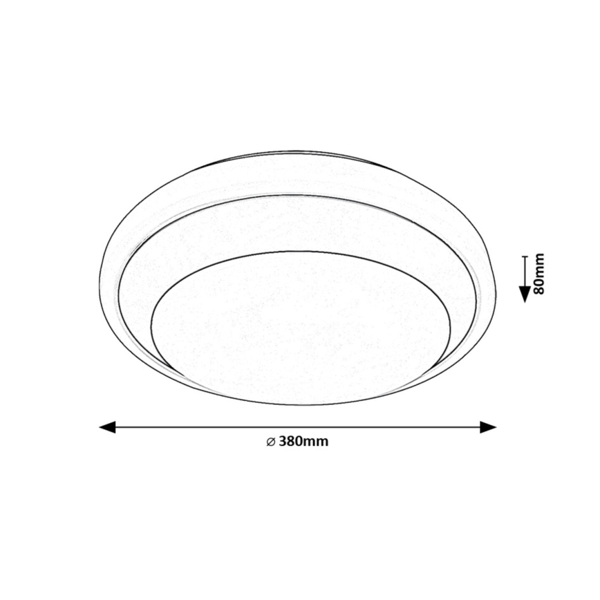 Rabalux - LED loftlampe LED/24W/230V 4000K