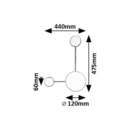 Rabalux - LED væglampe LED/7W/230V 3000K