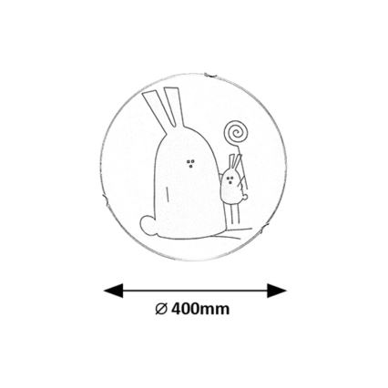 Rabalux - Loftlampe til børn 2xE27/60W/230V Ø 40 cm