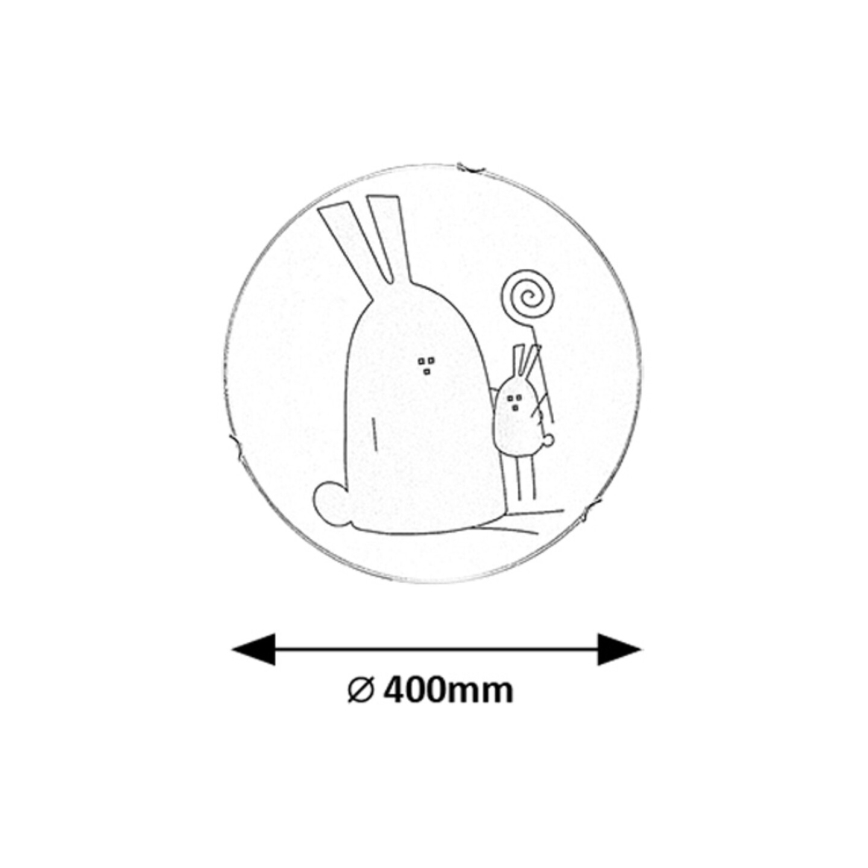 Rabalux - Loftlampe til børn 2xE27/60W/230V Ø 40 cm