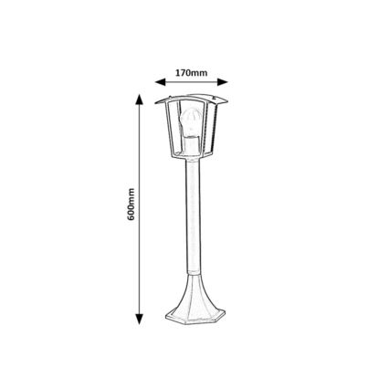 Rabalux - Udendørslampe 1xE27/15W/230V IP44