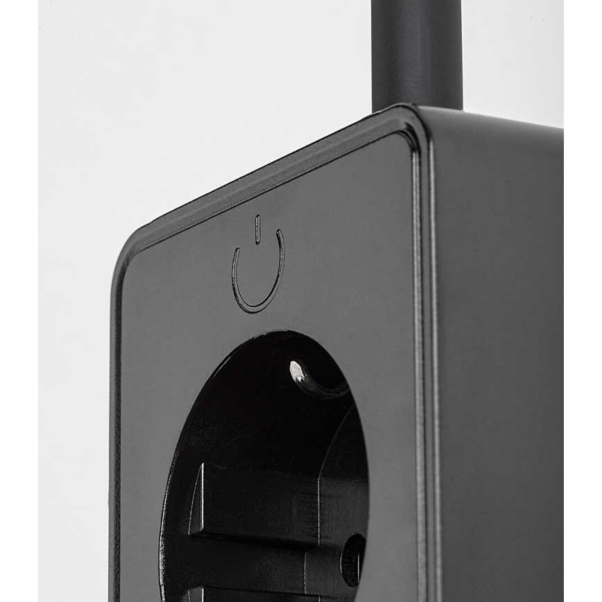 Rabalux - Dæmpbar LED-væglampe LED/4W/230V med USB-port til stikkontakt 3000/4000/6000K sort