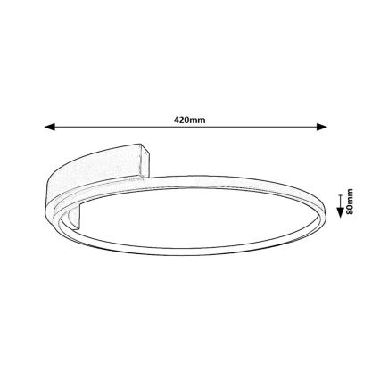 Rabalux - LED loftlampe LED/23W/230V