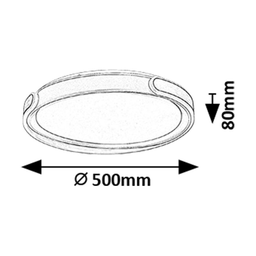 Rabalux - LED loftlampe dæmpbar LED/48W/230V 3000-6500K + fjernbetjening