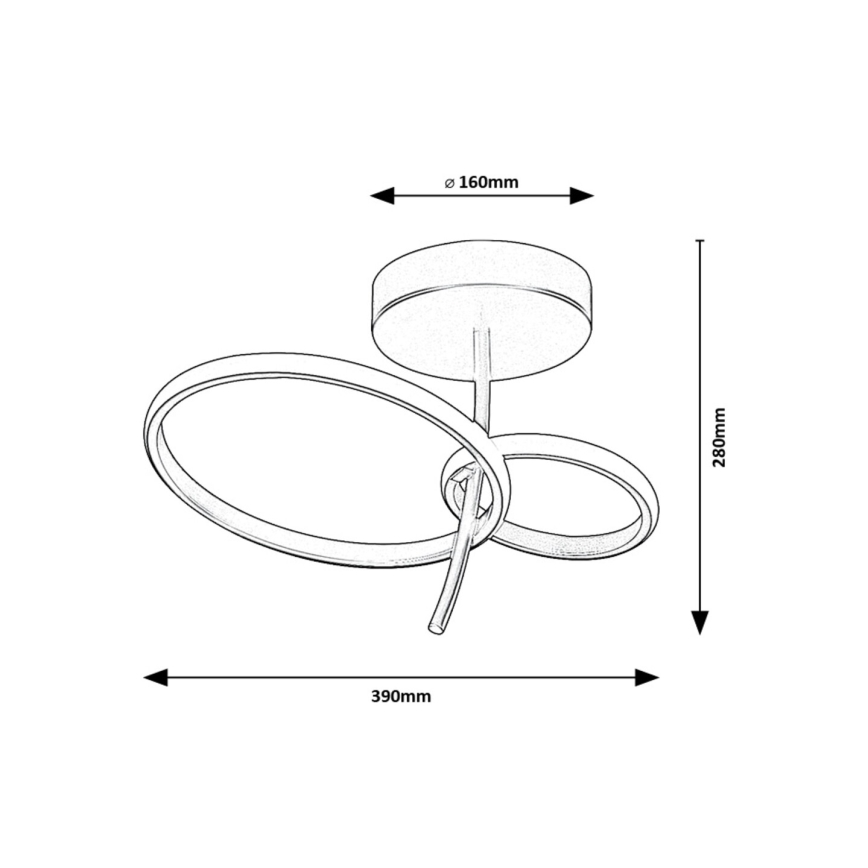 Rabalux - LED pendel LED/24W/230V