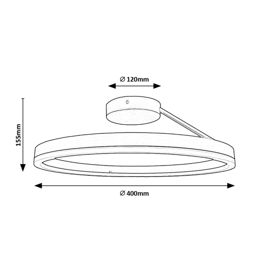 Rabalux - LED loftlampe LED/24W/230V 3000/4000/6500K