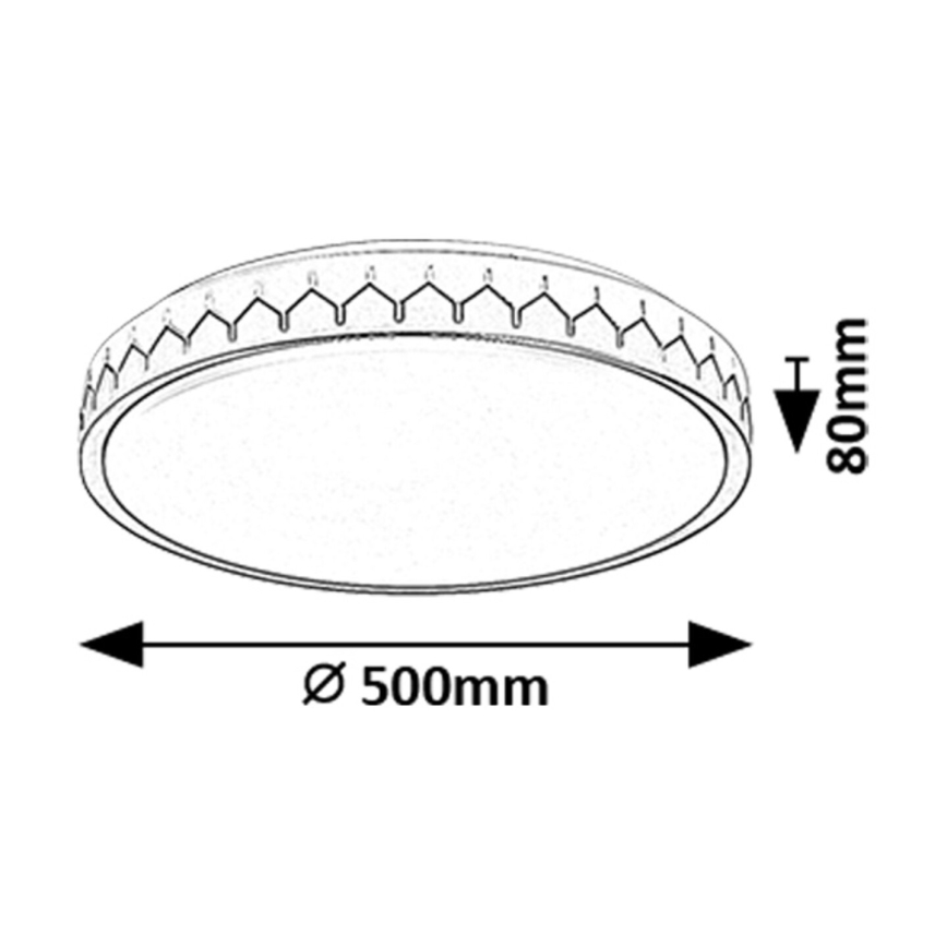 Rabalux - LED loftlampe dæmpbar LED/48W/230V 3000-6500K + fjernbetjening