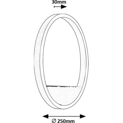 Rabalux - LED væglampe LED/15W/230V mat krom