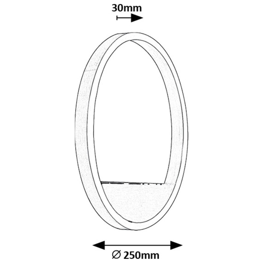Rabalux - LED væglampe LED/15W/230V mat krom
