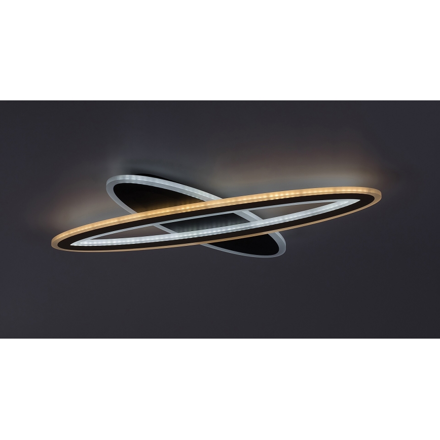 Rabalux - LED dæmpbar loftlampe LED/70W/230V 3000/4000/6000K sort + fjernbetjening Ø 70 cm