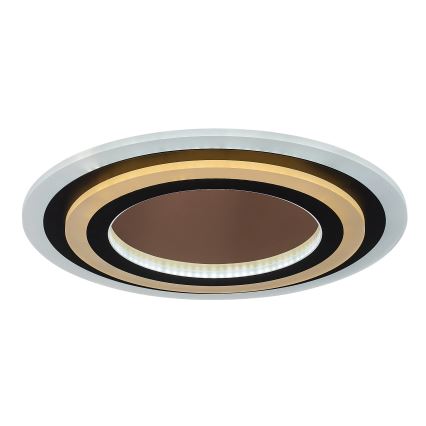 Rabalux - LED-dæmpbar loftlampe LED/56W/230V 3000/4000/6000K mat krom/sort + fjernbetjening Ø 45 cm
