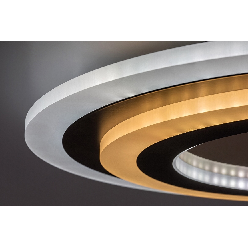 Rabalux - LED loftlampe dæmpbar LED/56W/230V 3000/4000/6000K mat krom/sort + fjernbetjening