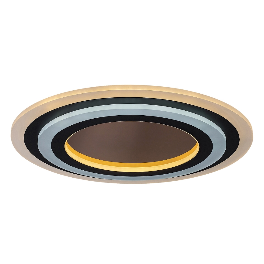 Rabalux - LED loftlampe dæmpbar LED/56W/230V 3000/4000/6000K mat krom/sort + fjernbetjening