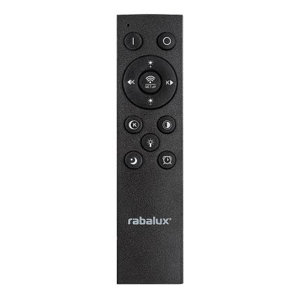 Rabalux - LED loftlampe dæmpbar LED/56W/230V 3000/4000/6000K mat krom/sort + fjernbetjening