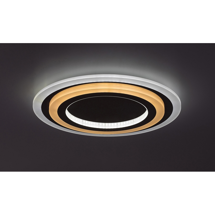 Rabalux - LED loftlampe dæmpbar LED/56W/230V 3000/4000/6000K mat krom + fjernbetjening
