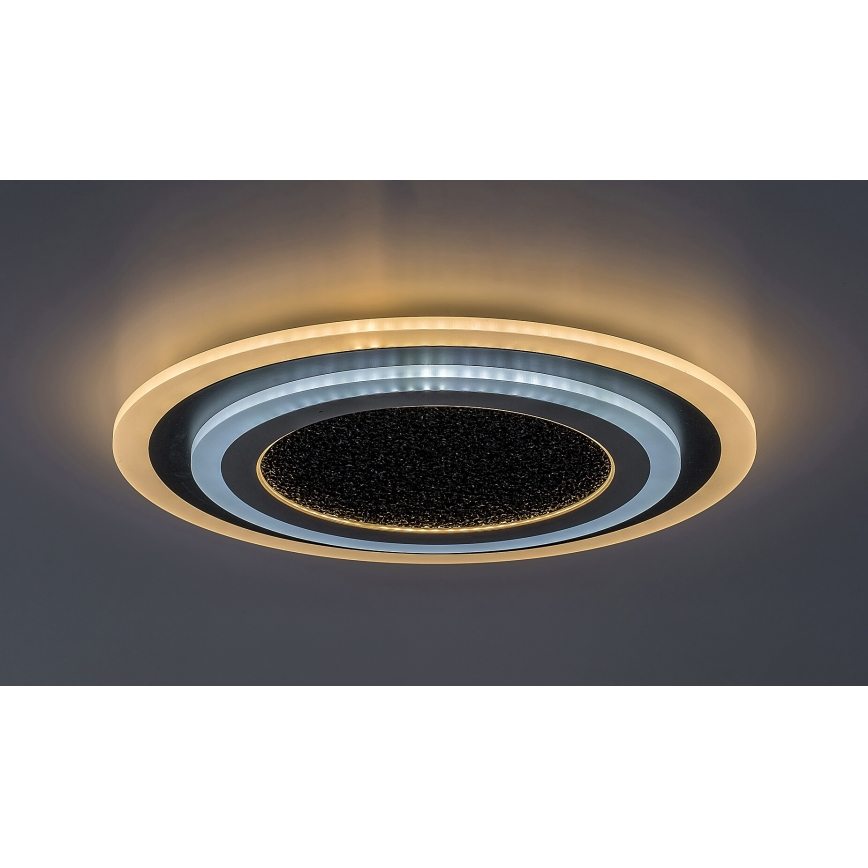 Rabalux - LED loftlampe dæmpbar LED/56W/230V 3000/4000/6000K sort + fjernbetjening