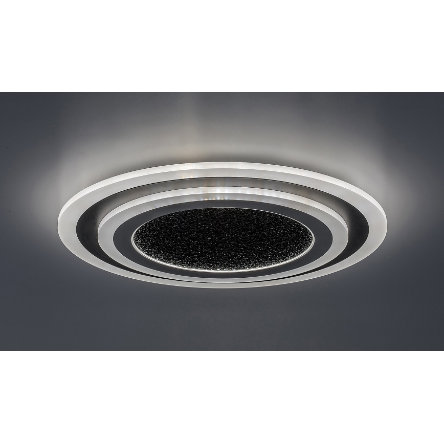 Rabalux - LED loftlampe dæmpbar LED/56W/230V 3000/4000/6000K sort + fjernbetjening