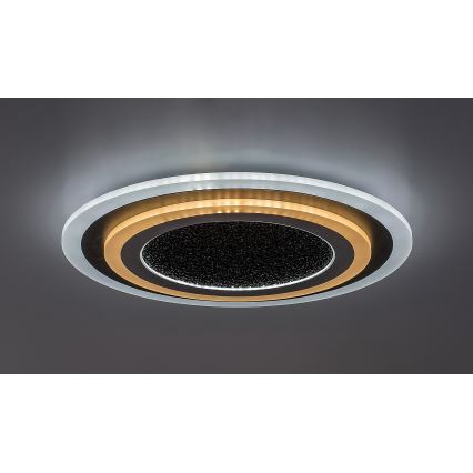 Rabalux - LED loftlampe dæmpbar LED/56W/230V 3000/4000/6000K sort + fjernbetjening
