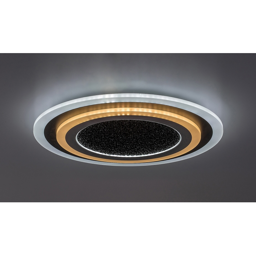 Rabalux - LED loftlampe dæmpbar LED/56W/230V 3000/4000/6000K sort + fjernbetjening