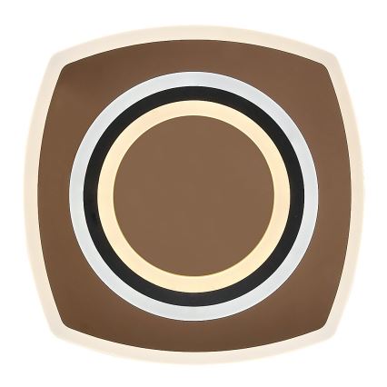 Rabalux - LED dæmpbar loftlampe LED/60W/230V 3000/4000/6000K mat krom/sort + fjernbetjening 48x48 cm